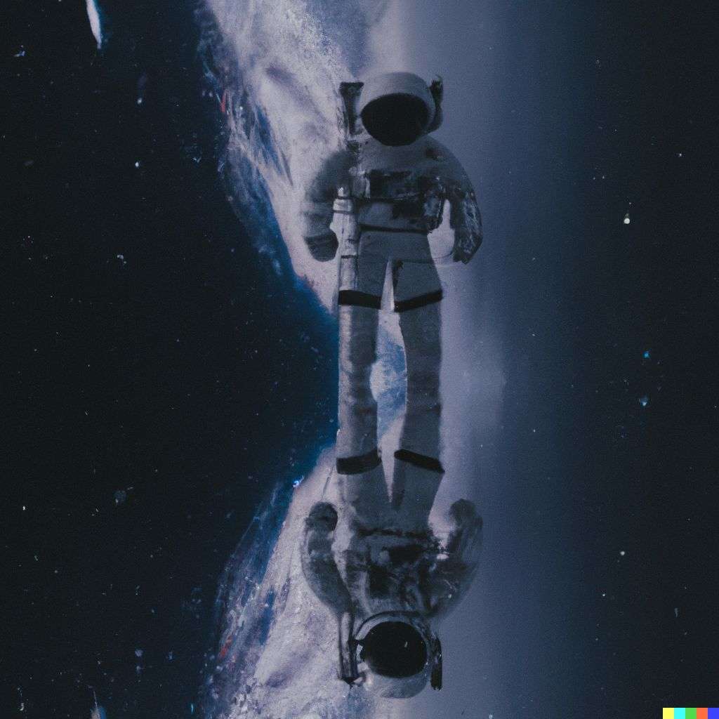 an astronaut, digital art, infinity
